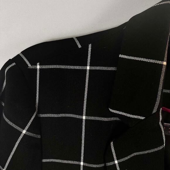 Mercer & Madison Checkered Single Breasted Blazer Size Large - Picture 4 of 8